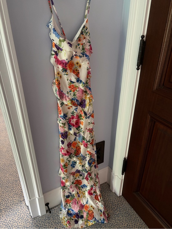 Show Me Your MuMu Dresses & Skirts - Show Me Your MuMu White Floral Ruffle Maxi Dress